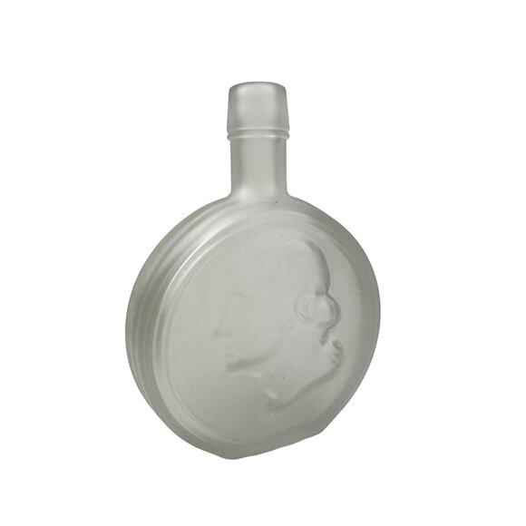 VINTAGE Wheaton George Washington Frosted Glass President Decanter Bottle - Picture 1 of 5